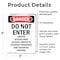 Signmission Do Not Enter Limited Access Area Danger Sign, Vinyl Decal, 3.5in W x 5in L, 2PK OS-2PACK-DS-D-35-V-2134 - alternate 2